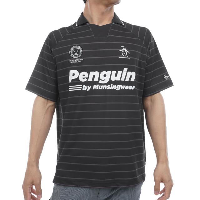 ペンギン バイ マンシングウェア　Penguin by Munsingwear　ストレッチ ゴルフゲーム半袖シャツ　