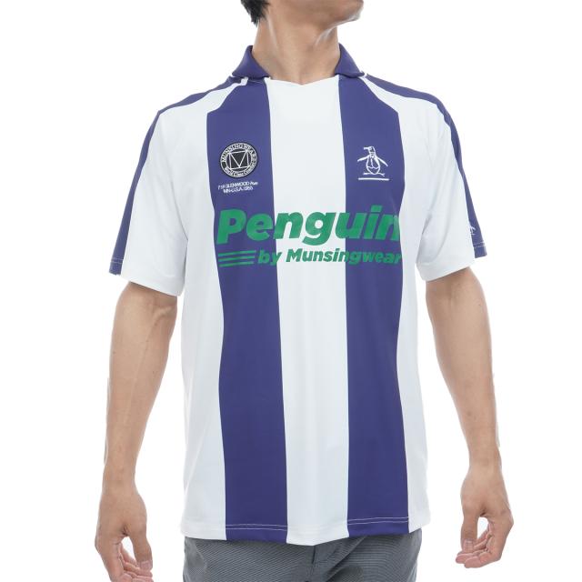 ペンギン バイ マンシングウェア　Penguin by Munsingwear　ストレッチ ゴルフゲーム半袖シャツ　