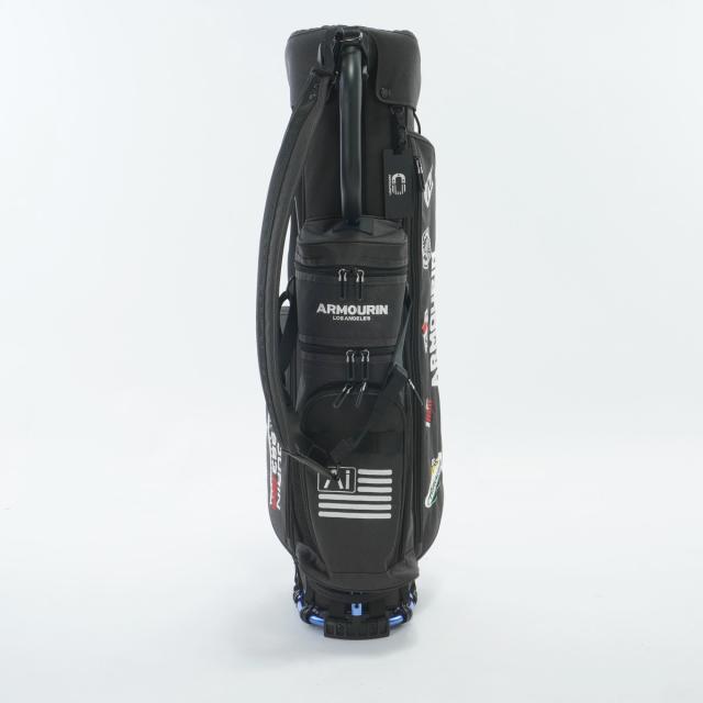 超美品アーマーインARMOURIN PRO MODEL8.5 キャディバッグ PRO MODEL8.5 BLACK FRAME／Embroidery スタンドキャディバッグ