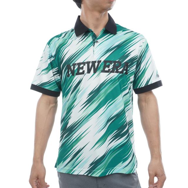 ニューエラ　NEW ERA GOLF　GF TECH PL パームリーフカモ 半袖ポロシャツ