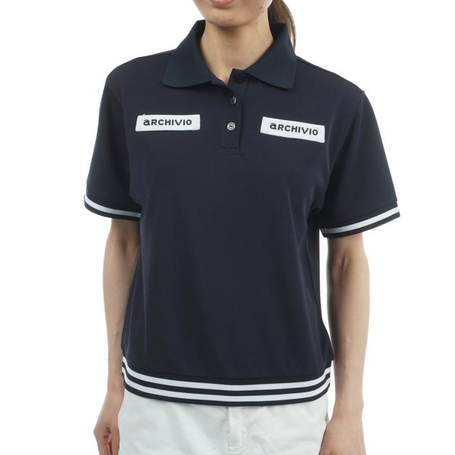 archivioポロシャツレディース38 アルチビオ フリルポロ38 archivio