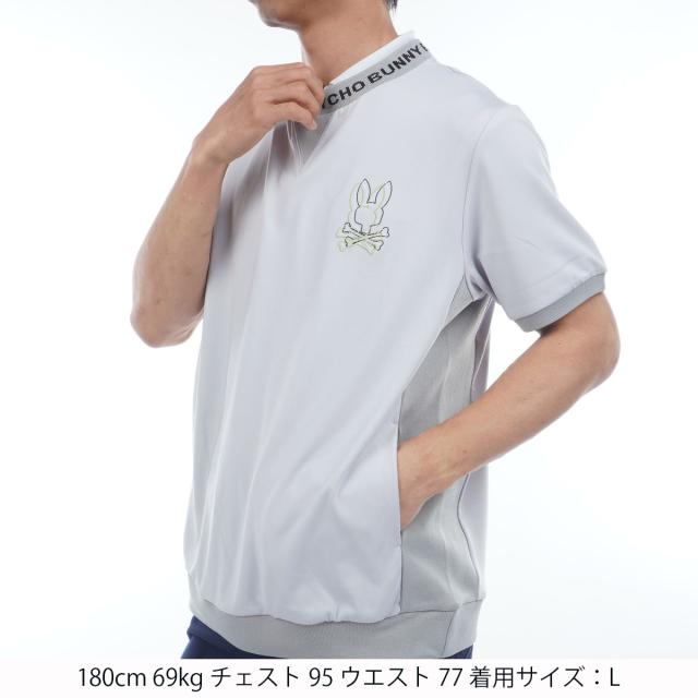 PSYCHO BUNNY リラックスフィットクルーネック半袖スウェット