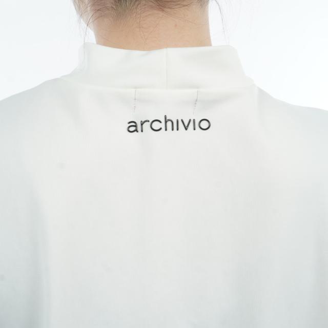 アルチビオ archivio ストレッチ ハイネック半袖プルオーバー