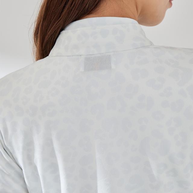 ジュン アンド ロペ　JUN & ROPE　吸水速乾 ストレッチ アニマル柄ジャカード UVライトブルゾン　レディス ジュン アンド ロペ JUN & ROPE 吸水速乾 ストレッチ アニマル柄ジャ