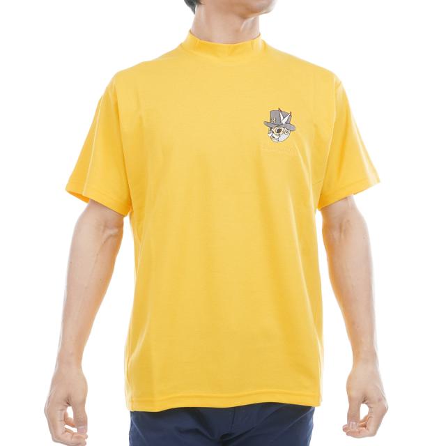 ラッセルノ Russeluno Golf Vロゴ モックネック半袖シャツ