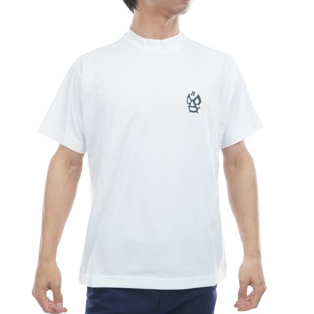 しん　ラッセルノ russeluno ネックモック　半袖シャツ Russeluno ラッセルノ Golf Vロゴ モックネック半袖シャツ : GDO