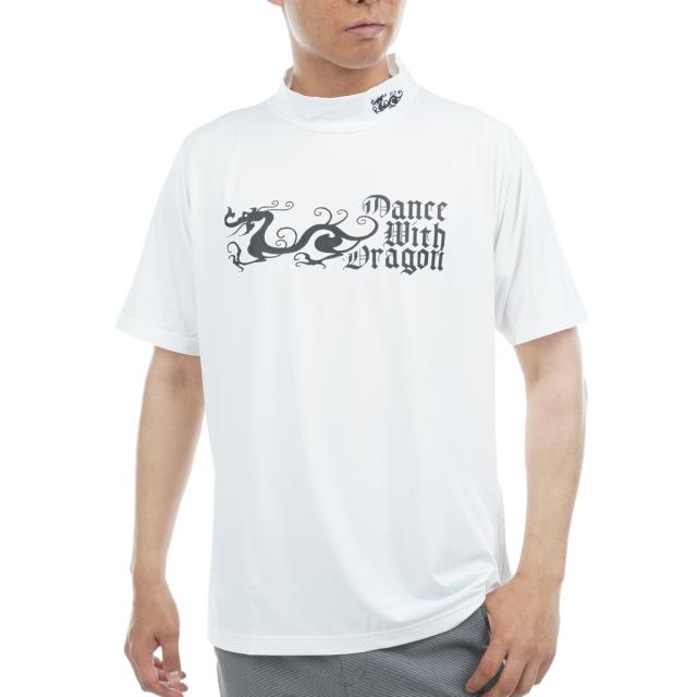 ダンスウィズドラゴン　Dance With Dragon　ストレッチ CORDURAベア天竺 半袖モックネックシャツ