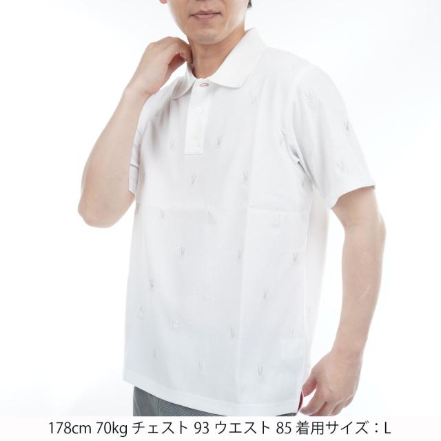 Psycho Bunny ポロシャツ ホワイト(Lサイズ) Psycho Bunny サイコ