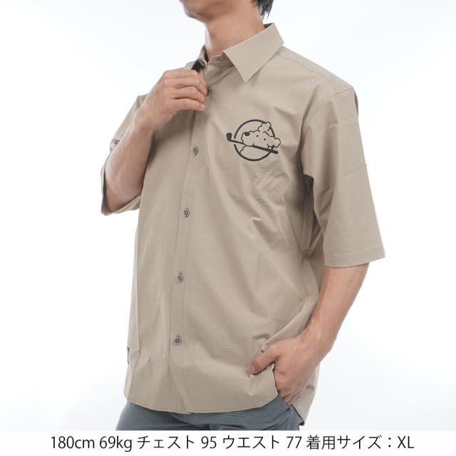 プレイグーフィング　PLAYGOOFING　ストレッチ 半袖カラーシャツ プレイグーフィング PLAYGOOFING ストレッチ 半袖カラーシャツの通販は