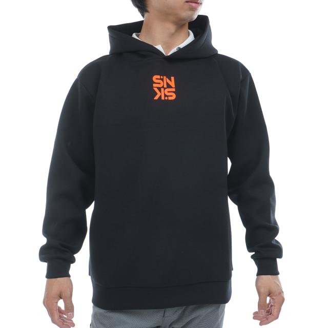 プレイグーフィング　PLAYGOOFING　ストレッチ ダンボールニット生地ルーズフーディ—