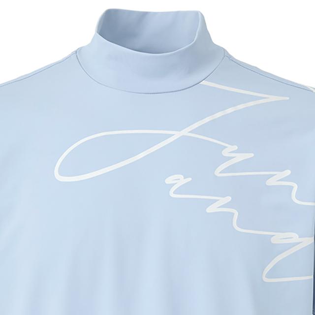 ジュン＆ロぺ] ラインストーン半袖モックプルオーバー ジュン アンド