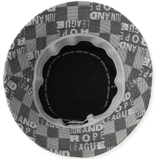 ジュン アンド ロペ JUN & ROPE チェッカーボードジャカード バケット