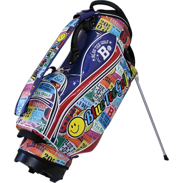 ブルーティーゴルフ BLUE TEE GOLF ワッペン柄スタンドキャディバッグ