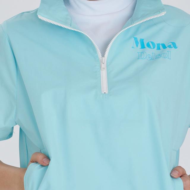 デルソルゴルフ DELSOL GOLF オーバーサイズ ハーフジップ半袖プル