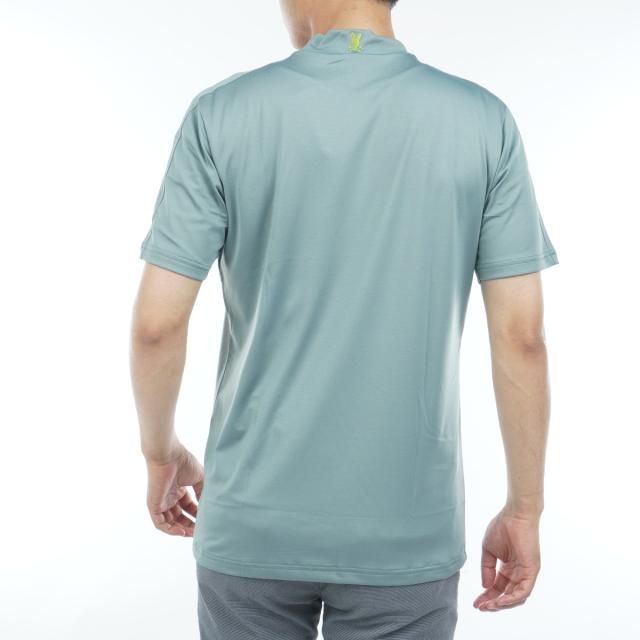 サイコバニー PSYCHO BUNNY GOLF 3レイヤーバニー モックネック半袖Tシャツ