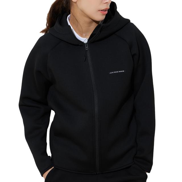 ジュン アンド ロペ　JUN & ROPE　セットアップ対応 ストレッチ ダンボールニットフルジップパーカー