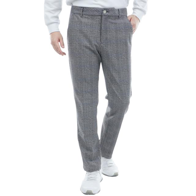 レザレクション　Resurrection　ストレッチ裏起毛ウォームチェックロングパンツ