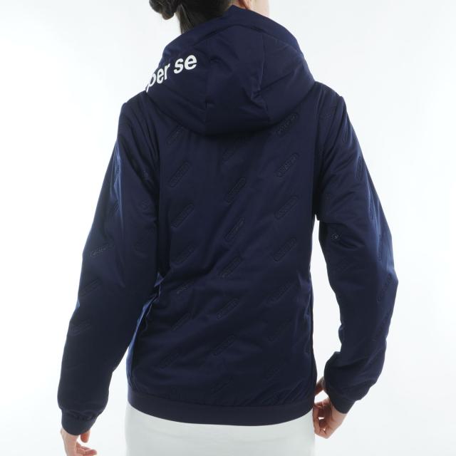 アンパスィ and per se ストレッチ エアジャスター中綿フーディー