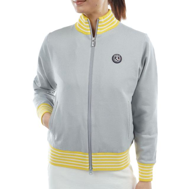 アンパスィ　and per se　ストレッチ ウインドシャッター防風ニットブルゾン　レディス