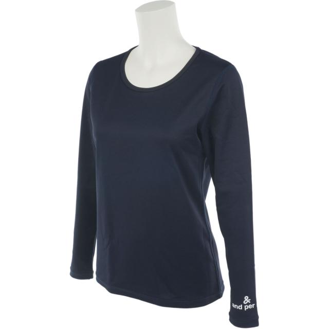 アンパスィ　and per se　光電子ストレッチ 長袖アンダーシャツ　レディス