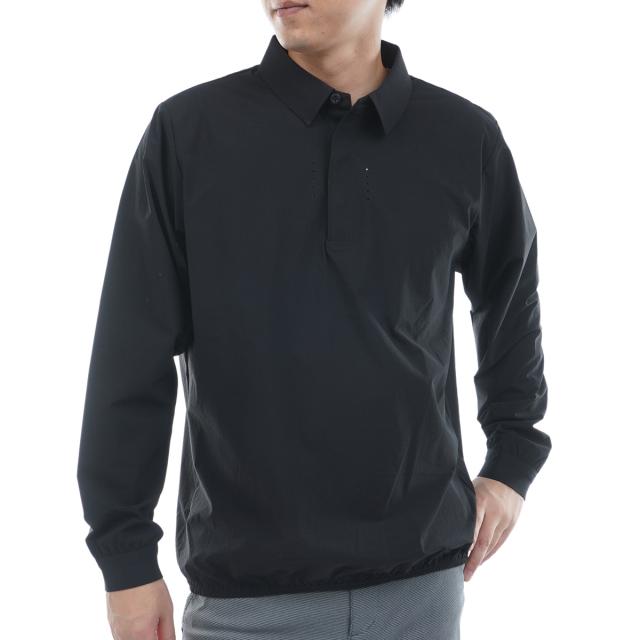 アンパスィ　and per se & GOLF　ストレッチ ターフマスターライト 長袖ラガーポロシャツ