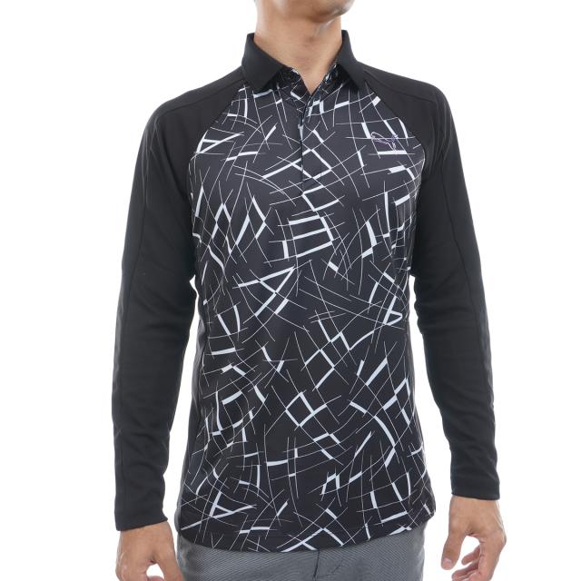 プーマ　PUMA　シャドウキャット GRAPHIC 長袖ポロシャツ