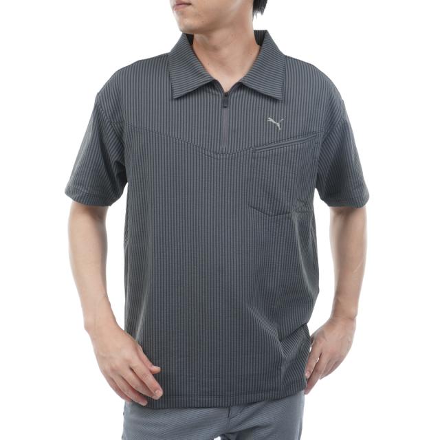 プーマ(PUMA)ゴルフウェア アウター 半袖 ウーブン ピステシャツ 635497-01(Men's) プーマ（PUMA）ゴルフウェア アウター 半袖  ウーブン ピステシャツ 635497-02｜ヴィクトリアゴルフ の通販｜&mall（アンドモール）三井ショッピングパーク公式通販 プーマ（PUMA）  ゴルフ ... [プーマ] ゴルフピステ ゴルフ FOG ジッブ ニット ピステ 半袖/ワイドシルエット メンズ