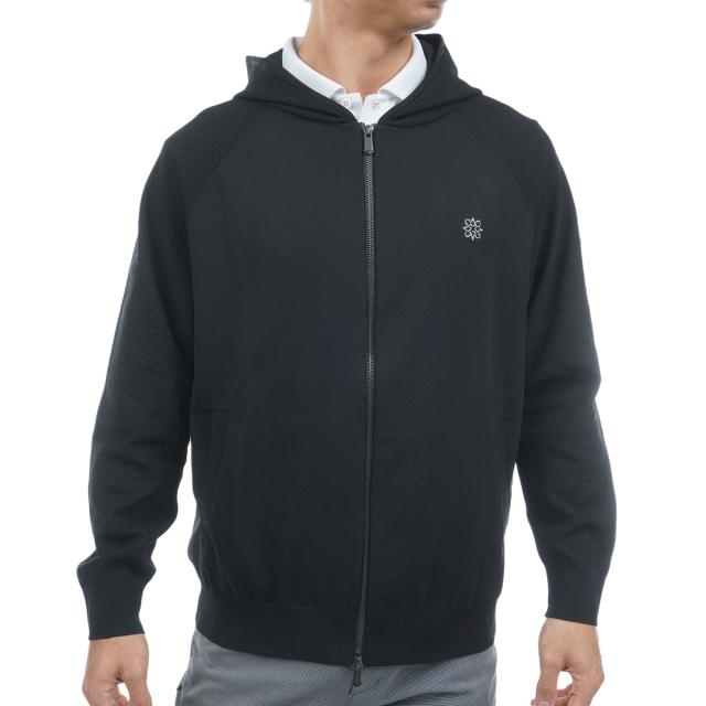 セント・アンドリュース　St ANDREWS　天竺×鹿の子フルジップニットフーディー