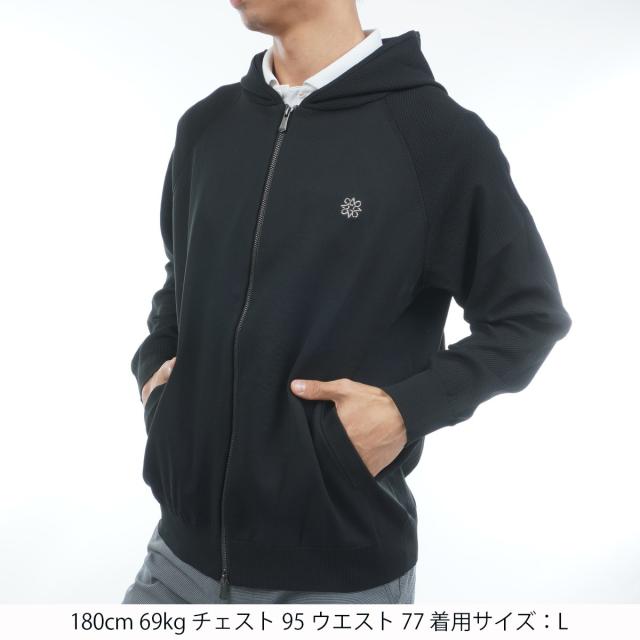 セント・アンドリュース　St ANDREWS　天竺×鹿の子フルジップニットフーディー_1