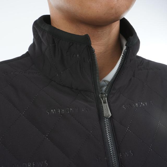 セント・アンドリュース　St ANDREWS　ストレッチ ロゴピンソニック中綿ブルゾン_6