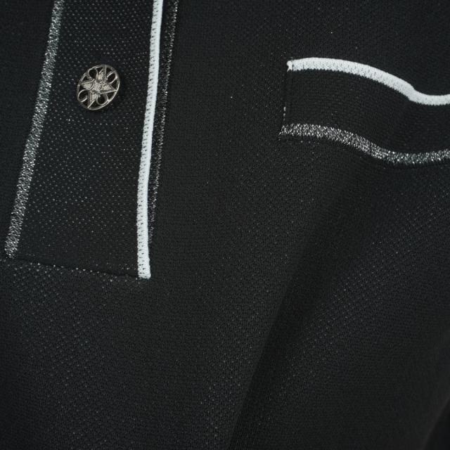 セント・アンドリュース　St ANDREWS　ダブルジャカード半袖ポロセーター　レディス セント・アンドリュース St ANDREWS ダブルジャカード半袖ポロセーター