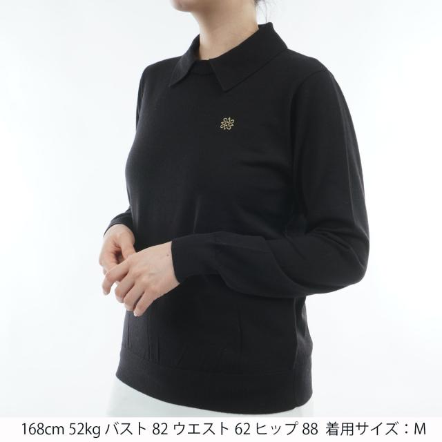 セント・アンドリュース　St ANDREWS　天竺襟付き 2WAY プルオーバーセーター　レディス_1