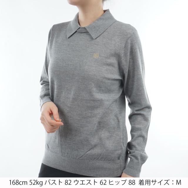 セント・アンドリュース　St ANDREWS　天竺襟付き 2WAY プルオーバーセーター　レディス_13