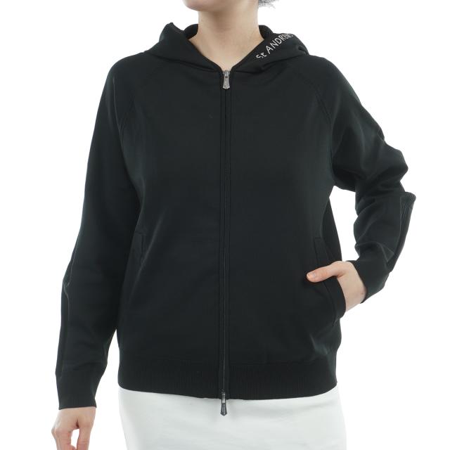セント・アンドリュース　St ANDREWS　天竺×リブフルジップニットフーディー　レディス