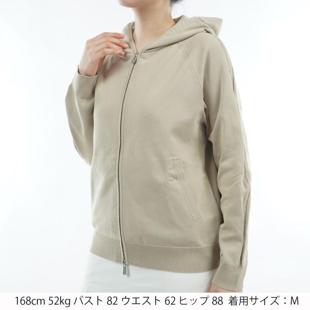 セント・アンドリュース　St ANDREWS　天竺×リブフルジップニットフーディー　レディス_11
