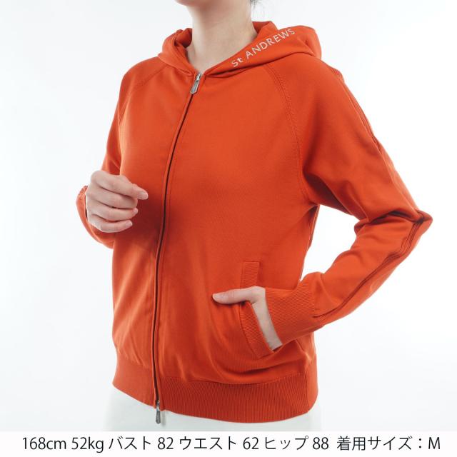 セント・アンドリュース　St ANDREWS　天竺×リブフルジップニットフーディー　レディス_14