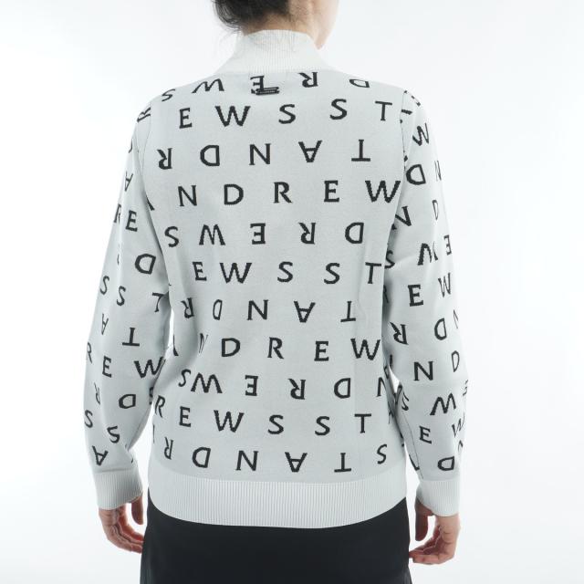 セント・アンドリュース　St ANDREWS　ロゴジャカードフルジップセーター　レディス_13