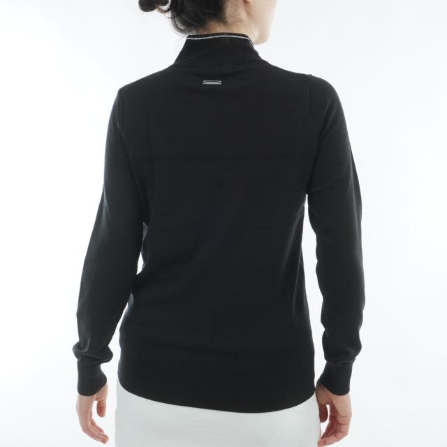 セント・アンドリュース　St ANDREWS　カシミヤタッチ 天竺モックネックセーター　レディス_3