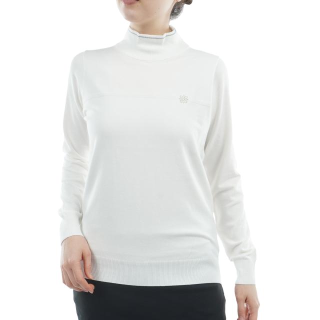 セント・アンドリュース　St ANDREWS　カシミヤタッチ 天竺モックネックセーター　レディス_10