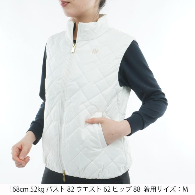 セント・アンドリュース　St ANDREWS　ドットストレッチキルトベスト　レディス セント・アンドリュース St ANDREWS ドットストレッチキルトベスト