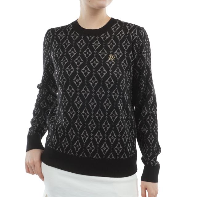 セント・アンドリュース　St ANDREWS　ダイヤロゴジャカード プルオーバーセーター　レディス
