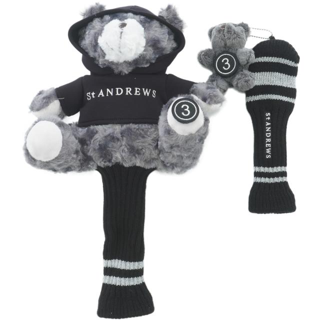 セント・アンドリュース　St ANDREWS　テディベアヘッドカバー 2個セット