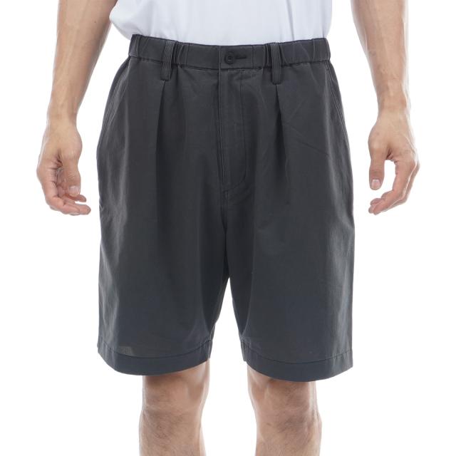 ブリーフィング　BRIEFING　ストレッチ フェイデッド ワンタックワイドショートパンツ