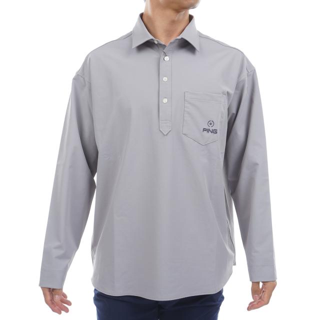 ピン　PING　オーバー長袖ポロシャツ ピン PING オーバー長袖ポロシャツ