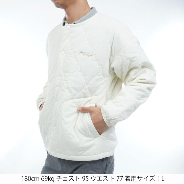 ピン　PING　ストレッチタフタキルティング ノーカラーブルゾン_1
