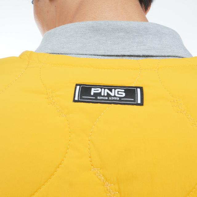 ピン　PING　ストレッチタフタキルティング ノーカラーブルゾン_9