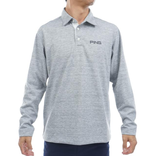 ピン　PING　ドライミックス長袖ポロシャツ