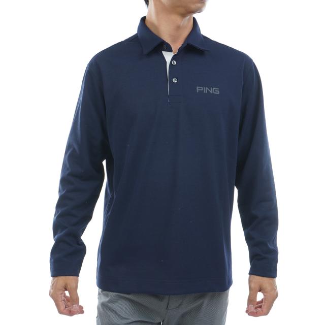 ピン　PING　ドライミックス長袖ポロシャツ ピン PING ドライミックス長袖ポロシャツの通販はau PAY マーケット
