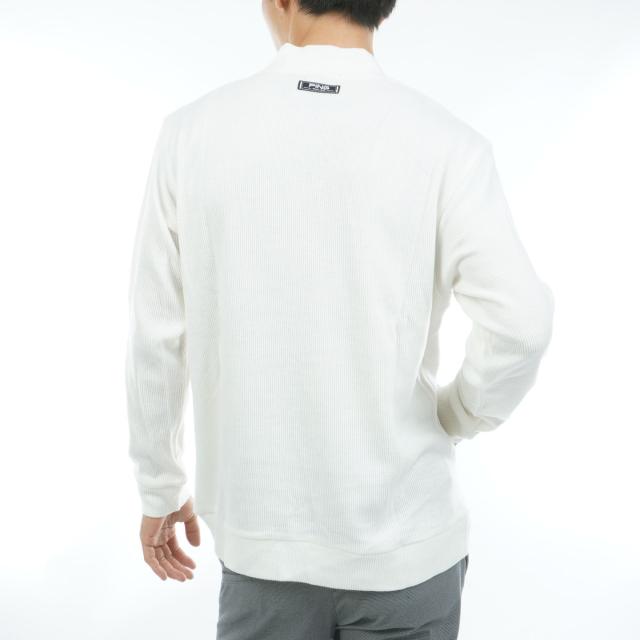 ピン PING 針抜きハーフジップ ハイネック長袖シャツ ピン PING 針抜き