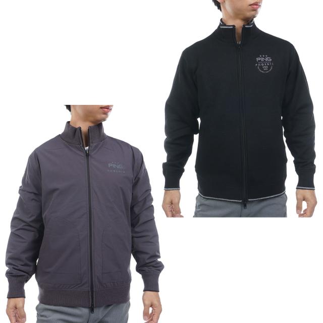 ピン　PING　リバーシブル フルジップニットブルゾン